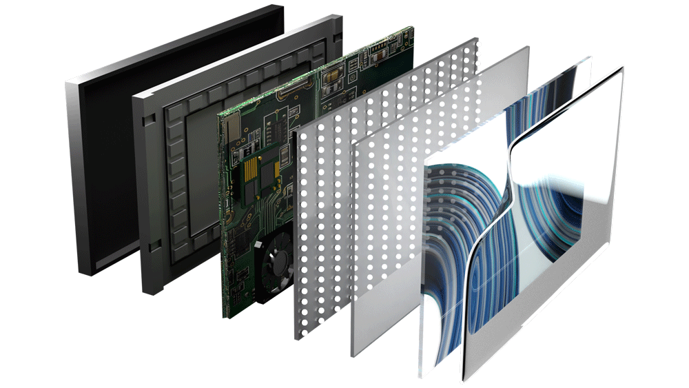 monitor profissional vs TV Diagrama interno de de monitor profissional vs TV
