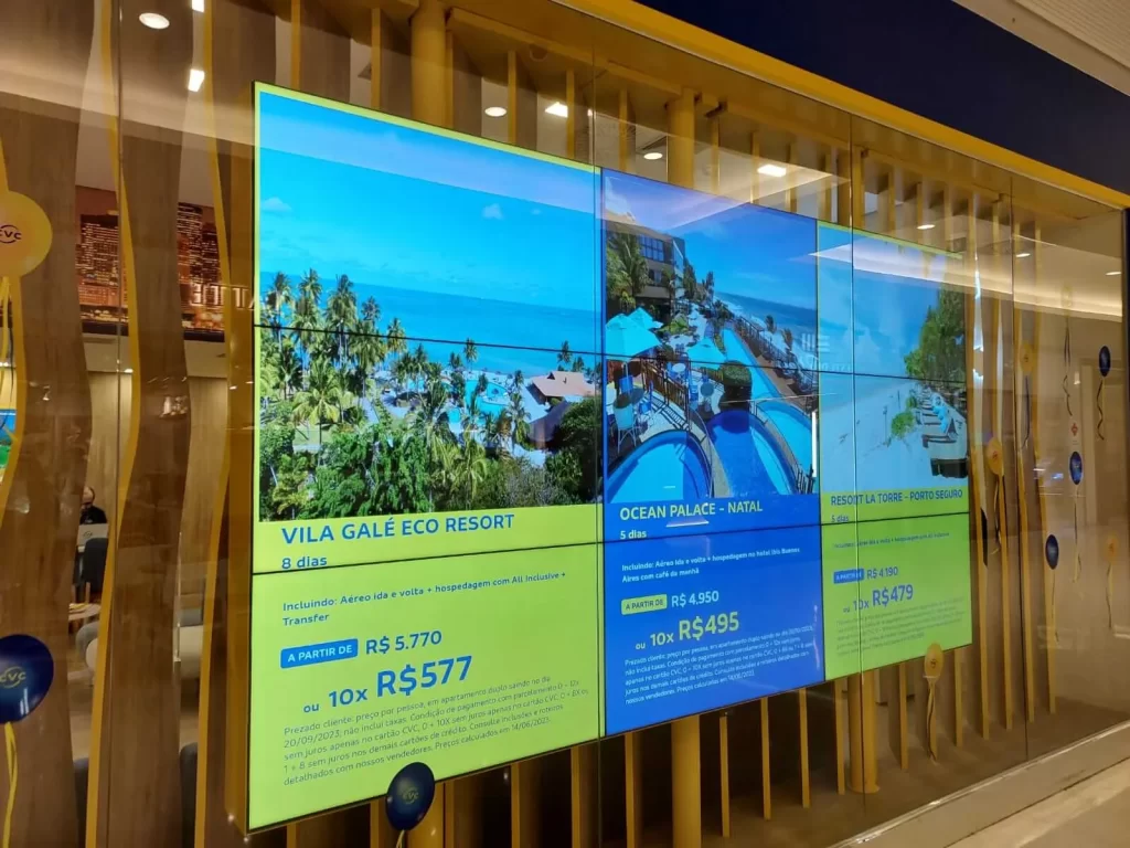 vitrine digital para franquias Vitrine digital para franquias da CVC com a B2 Mídia