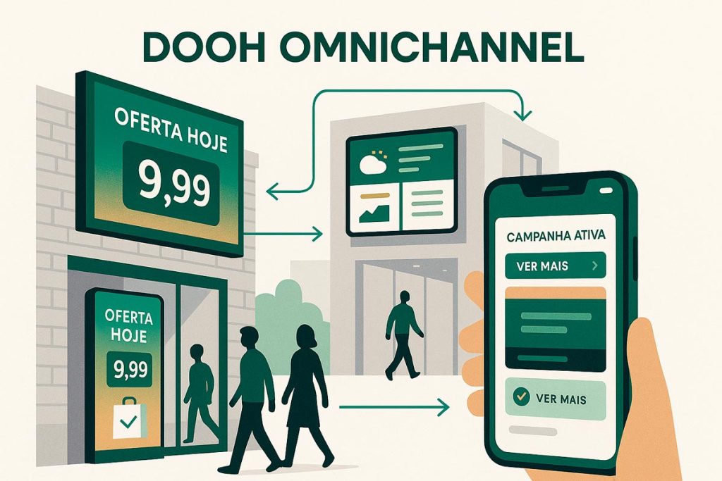 DOOH omnichannel Jornada dooh ominichannel com a B2 Mídia